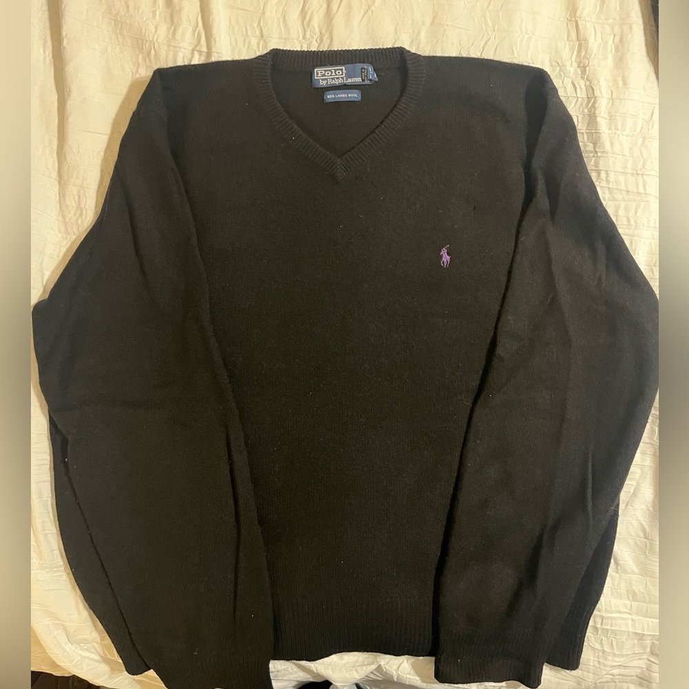 Polo Ralph Lauren Wool V-neck Polo Sweater